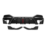 SOOQOO Heckdiffusor Carbon mit Licht passend für BMW X6 (G06/G06 Facelift)