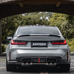 SOOQOO Heckdiffusor Set mit Licht Carbon passend für BMW M4 (G82/G83)