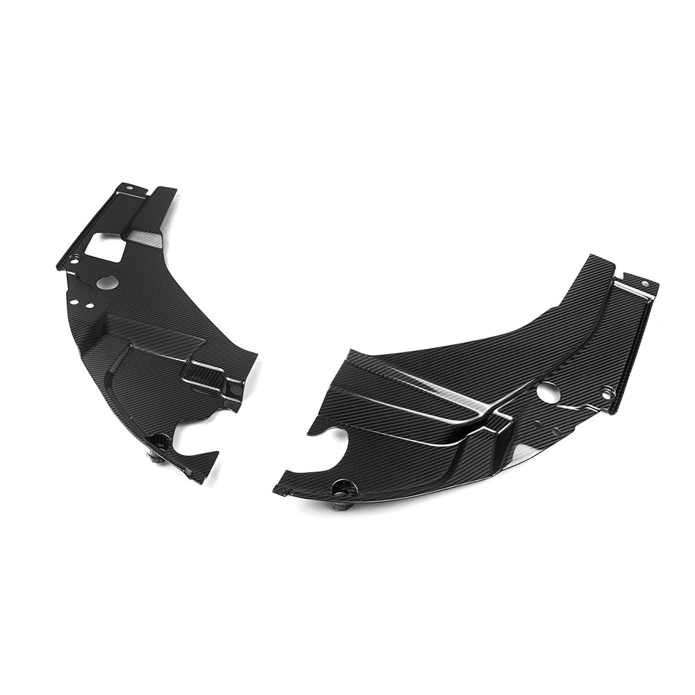SOOQOO Scheinwerfer Abdeckungen Motorraum Carbon passend für BMW M2 (G87)
