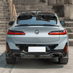SOOQOO Heckdiffusor ohne Licht Carbon passend für BMW X4M (F98) Facelift