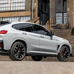 SOOQOO Seitenschweller mit Flap Carbon passend für BMW iX3 (G08) X3 (G01 Facelift) X4 (G02/G02 Facelift) X3 M (F97/F97 Facelift) X4 M (F98/F98 Facelift)