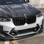 SOOQOO Frontspoiler V2 Carbon passend für BMW X3 M (F97) X4 M (F98) Facelift