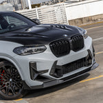 SOOQOO Frontspoiler V2 Carbon passend für BMW X3 M (F97) X4 M (F98) Facelift