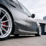 SOOQOO Seitenschweller mit Flaps Carbon passend für BMW M5 (G90/G99)