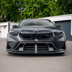 SOOQOO Frontstoßstangen Einsatz mit Lamellen Carbon passend für BMW M5 (G90/G99)