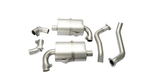 RACING Cat-Back-Anlage L/R für Porsche Boxster S/987 & Cayman 987 - Endrohr-Set, 98mm, Street Race black