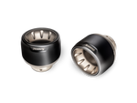 TP-T/S/28 Tail pipe set (Titanium) - Black - Porsche 718 Cayman Spyder