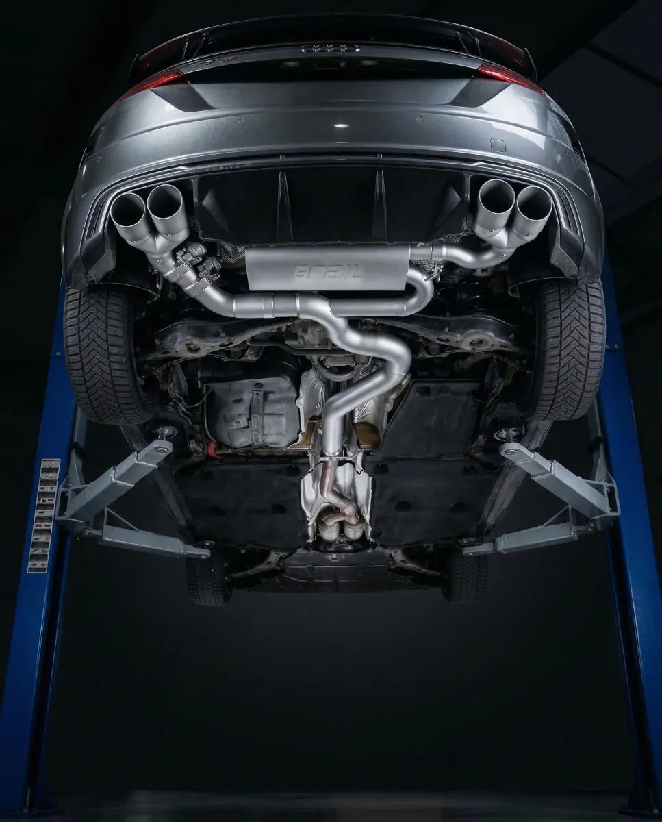 Audi TTS (8S/FV) Coupé – GRAIL Klappenabgasanlage ECE OPF Ohne Endrohre Serien Downpipe