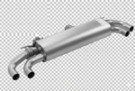 Axle-Back Abgasanlage für BMW Z4 M40i G29 Roadster - Endrohr-Set Carbon, 102mm schräg