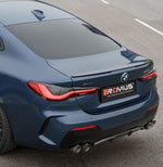 Sportauspuff-Bundle für den BMW 3 & 4 / G20 Limousine, G21 Touring, G22 Coupé, G26 Gran Coupé - Keiner / Racing Sportauspuff mittig / Endrohr-Set (4-teilig), Carbon