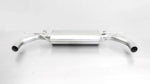 Sportauspuff für VW Golf 7 GTI, Type AU - Keiner / Sportschalldämpfer, EG / Endrohr-Set (4-teilig), Street Race Black Chrome