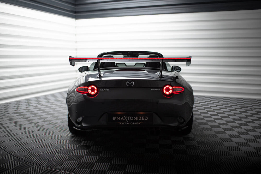 Maxton Carbon Division - Carbon Heckspoiler Heckflügel + LED passend für JDM Style + LED Mazda MX-5 ND (Mk4)