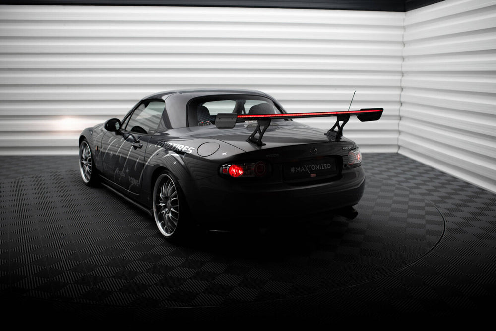 Maxton Carbon Division - Carbon Heckspoiler Heckflügel + LED passend für Mazda MX5 Hardtop NC(MK3)