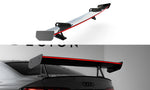 Maxton Carbon Division - Carbon Heckspoiler Heckflügel mit Schwan Halterung + LED passend für Audi A5 / A5 S-Line / S5 / RS5 Coupe F5 / F5 FL