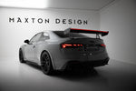 Maxton Carbon Division - Carbon Heckspoiler Heckflügel mit Schwan Halterung + LED passend für Audi A5 / A5 S-Line / S5 / RS5 Coupe F5 / F5 FL