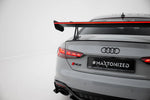 Maxton Carbon Division - Carbon Heckspoiler Heckflügel mit Schwan Halterung + LED passend für Audi A5 / A5 S-Line / S5 / RS5 Coupe F5 / F5 FL