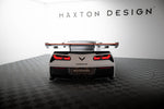 Maxton Carbon Division - Carbon Heckspoiler Heckflügel mit Schwan Halterung + LED passend für Chevrolet Corvette Stingray / Grand Sport C7