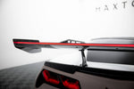 Maxton Carbon Division - Carbon Heckspoiler Heckflügel mit Schwan Halterung + LED passend für Chevrolet Corvette Stingray / Grand Sport C7