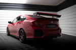 Maxton Carbon Division - Carbon Heckspoiler Heckflügel mit Schwan Halterung + LED passend für Honda Civic SI Mk10