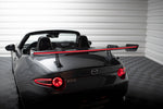 Maxton Carbon Division - Carbon Heckspoiler Heckflügel mit Schwan Halterung + LED passend für Mazda MX-5 ND (Mk4)