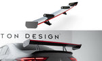Maxton Carbon Division - Carbon Heckspoiler Heckflügel mit Schwan Halterung + LED passend für Mercedes CLA Coupe C118 / C118 FL