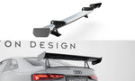 Maxton Carbon Division - Carbon Heckspoiler Heckflügel mit Schwan Halterung passend für Audi A5 / A5 S-Line / S5 / RS5 Coupe F5 / F5 FL