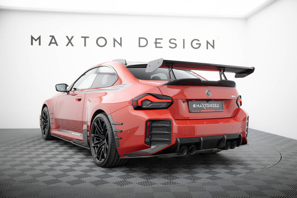 Maxton Carbon Division - Carbon Heckspoiler Heckflügel mit Schwan Halterung passend für BMW M2 G87