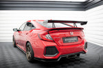Maxton Carbon Division - Carbon Heckspoiler Heckflügel mit Schwan Halterung passend für Honda Civic SI Mk10