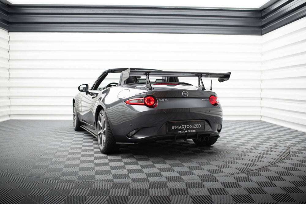 Maxton Carbon Division - Carbon Heckspoiler Heckflügel mit Schwan Halterung passend für Mazda MX-5 ND (Mk4)
