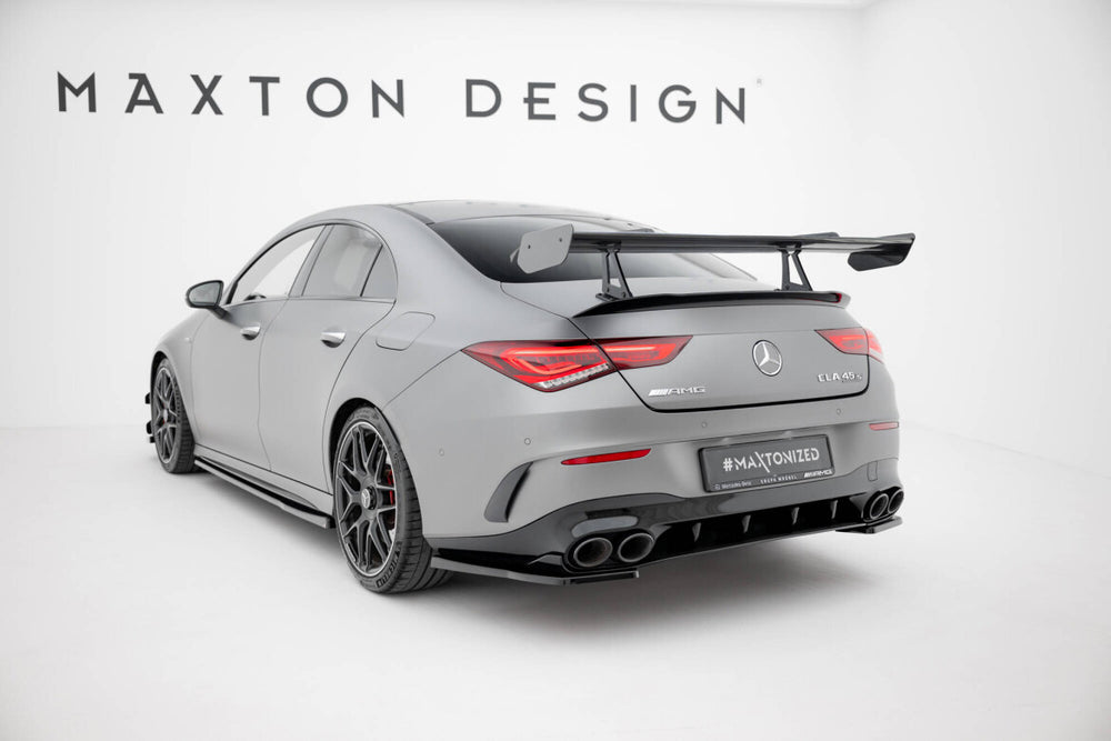 Maxton Carbon Division - Carbon Heckspoiler Heckflügel mit Schwan Halterung passend für Mercedes CLA Coupe C118 / C118 FL