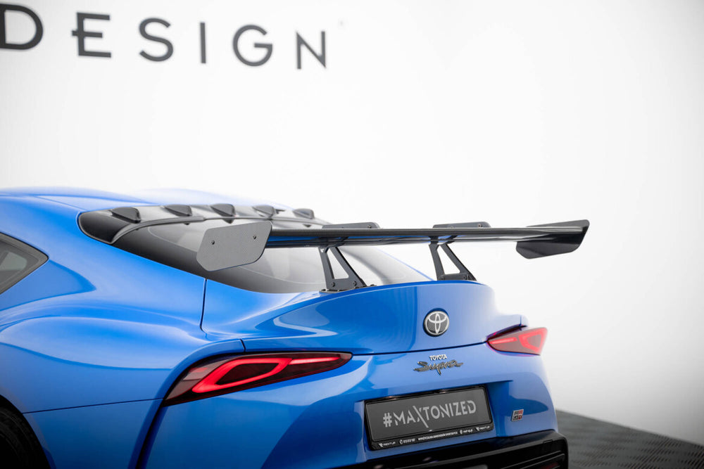 Maxton Carbon Division - Carbon Heckspoiler Heckflügel mit Schwan Halterung passend für Toyota Supra Mk5
