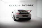 Maxton Carbon Division - Carbon Heckspoiler Heckflügel mit Schwan Halterung V.1 + LED passend für Porsche 718 Cayman 982c