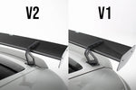 Maxton Carbon Division - Carbon Heckspoiler Heckflügel mit Schwan Halterung V.1 + LED passend für Porsche 718 Cayman 982c