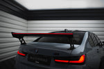 Maxton Carbon Division - Carbon Heckspoiler Heckflügel Standfuß Außen + LED passend für BMW M3 G80 / M340i G20 / 3 M-Paket G20 / 3 Standard G20