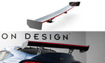 Maxton Carbon Division - Carbon Heckspoiler Heckflügel Standfuß Außen + LED passend für Toyota Supra Mk5