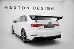 Maxton Carbon Division - Carbon Heckspoiler Heckflügel Standfuß Außen passend für Audi A3 / A3 S-Line / S3 / RS3 Limousine 8V / 8V FL