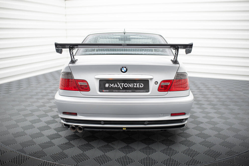 Maxton Carbon Division - Carbon Heckspoiler Heckflügel Standfuß Außen passend für BMW 3er Coupe E46