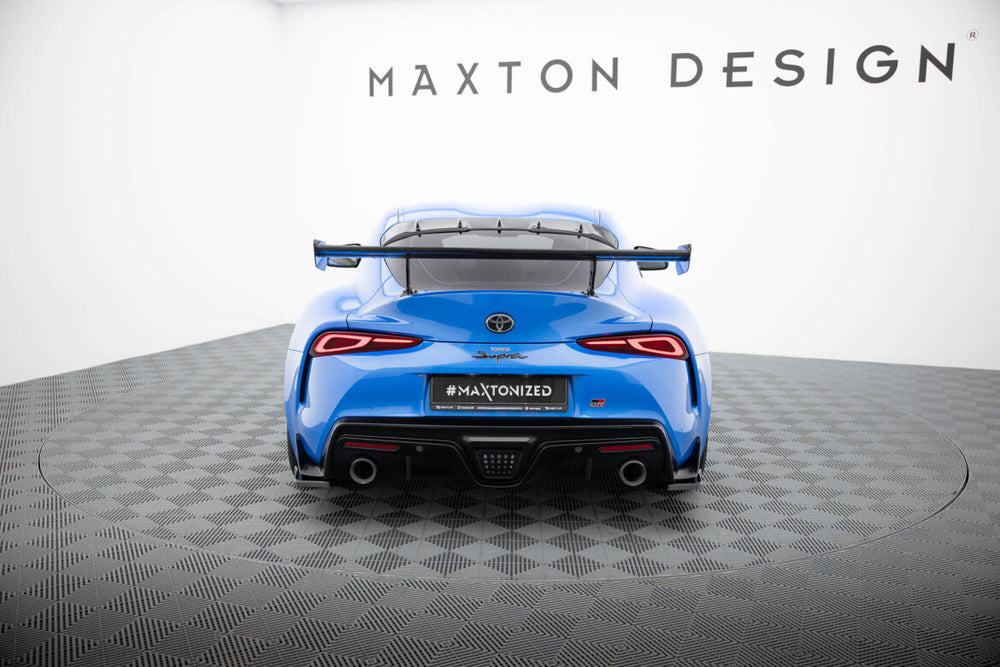 Maxton Carbon Division - Carbon Heckspoiler Heckflügel Standfuß Außen passend für Toyota Supra Mk5