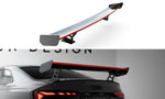 Maxton Carbon Division - Carbon Heckspoiler Heckflügel Standfuß Außen V.2 + LED passend für Audi A5 / A5 S-Line / S5 / RS5 Coupe F5 / F5 FL