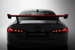Maxton Carbon Division - Carbon Heckspoiler Heckflügel Standfuß Außen V.2 + LED passend für Audi A5 / A5 S-Line / S5 / RS5 Coupe F5 / F5 FL