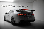 Maxton Carbon Division - Carbon Heckspoiler Heckflügel Standfuß Außen V.2 + LED passend für Audi A5 / A5 S-Line / S5 / RS5 Coupe F5 / F5 FL