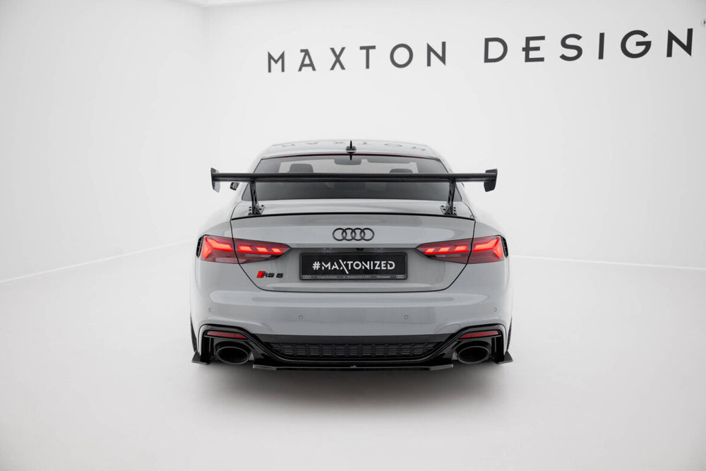 Maxton Carbon Division - Carbon Heckspoiler Heckflügel Standfuß Außen V.2 passend für Audi A5 / A5 S-Line / S5 / RS5 Coupe F5 / F5 FL