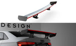 Maxton Carbon Division - Carbon Heckspoiler Heckflügel Standfuß Innen + LED passend für Audi A3 / A3 S-Line / S3 / RS3 Limousine 8V / 8V FL