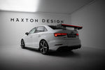 Maxton Carbon Division - Carbon Heckspoiler Heckflügel Standfuß Innen + LED passend für Audi A3 / A3 S-Line / S3 / RS3 Limousine 8V / 8V FL