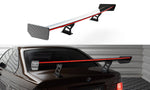 Maxton Carbon Division - Carbon Heckspoiler Heckflügel Standfuß Innen + LED passend für BMW 3er Coupe E46