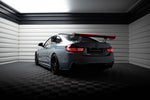 Maxton Carbon Division - Carbon Heckspoiler Heckflügel Standfuß Innen + LED passend für BMW 4er F32 / 4 F32 M-Paket Coupe