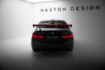 Maxton Carbon Division - Carbon Heckspoiler Heckflügel Standfuß Innen + LED passend für BMW 5er / M5 Limousine G30 / F90