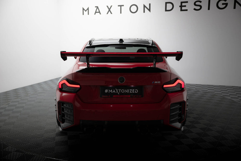Maxton Carbon Division - Carbon Heckspoiler Heckflügel Standfuß Innen + LED passend für BMW M2 G87