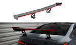 Maxton Carbon Division - Carbon Heckspoiler Heckflügel Standfuß Innen + LED passend für BMW M3 G80 / M340i G20 / 3 M-Paket G20 / 3 Standard G20