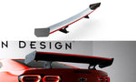 Maxton Carbon Division - Carbon Heckspoiler Heckflügel Standfuß Innen + LED passend für Chevrolet Camaro SS Mk6 FL